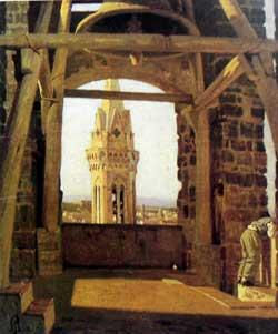 Giuseppe Abbati The Tower of the Palazzo del Podesta china oil painting image